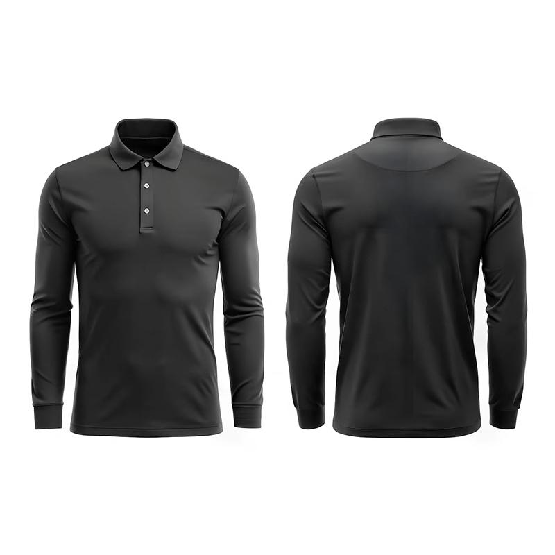 Classic Polo Shirt- Full Sleeve Balck